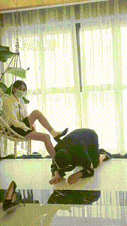 【欣主人】洛丽塔皮靴白袜羞辱 bf15056