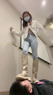 【花椒】长靴脸部摧残 bf20669