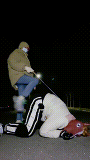 【美离子】户外-骑马遛狗_踩踏食物喂食 bf23001