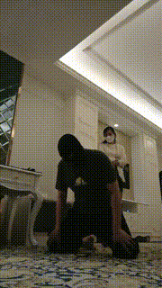 【多多】公司前台黑丝高跟诱惑老板 bf24026