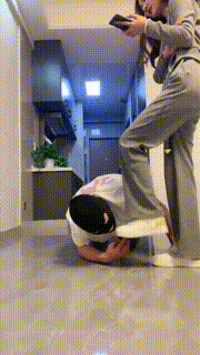 【惜沫】强制圣水原味白袜气味羞辱遛狗转胯 bf25625