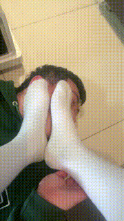 【苏儿】长靴过膝白袜碾压脚垫白袜塞嘴 bf26866