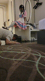 【阿喵】洛丽塔S白丝诱惑踩踏骑马 bf26700_2封面图