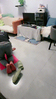 【鹿梦兮】闻原味白袜狗爬行指压板踩电击吃口水 bf27429