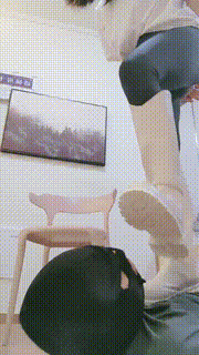 【妮蔻S】长靴舔鞋底碾压狗头超臭原味棉袜气味控制 bf27058封面图