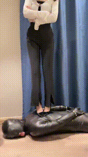 【万一】皮衣全包手铐捆绑-踩踏舔脏鞋【完整版】 bf28031_1