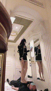 【时安】多双高跟鞋踩踏求调狗腿绞 bf28197