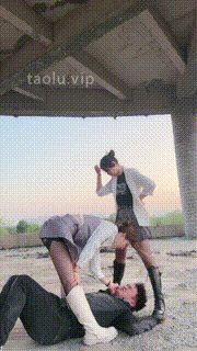 【领主老大】长靴双S户外暴虐踩踏踢裆狠踹舔脏鞋底喂浓痰 bf28382