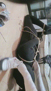 【螃蟹学姐】五花大绑囚禁废物狗-袜子塞嘴 bf29674封面图