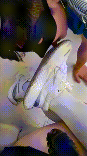 【紫璇女神】小白鞋及膝白袜气味羞辱骑马转胯 bf31383封面图